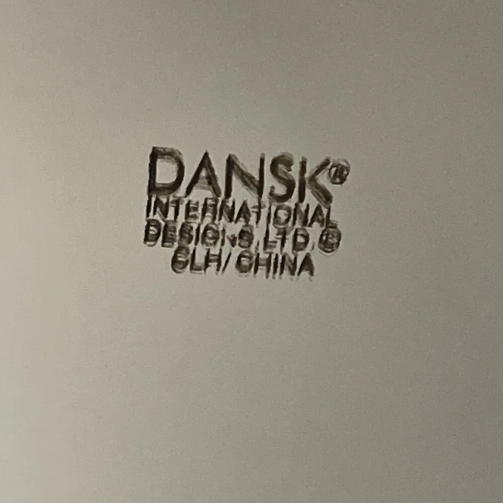 Dansk Origami Talc 13.5” Stainless Charger Plate Vintage Discontinued